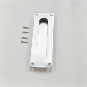 7.09インチ埋め込み指のフラッシュポケットドアクローゼットのドア、スライド留められた納屋のドアハンドル、ブラシ付きステンレス鋼の長方形のドアプルハードウェア